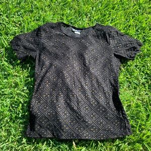 ✨🖤 Fabulous Sheer Blk/Gold Top by ACW 🖤✨